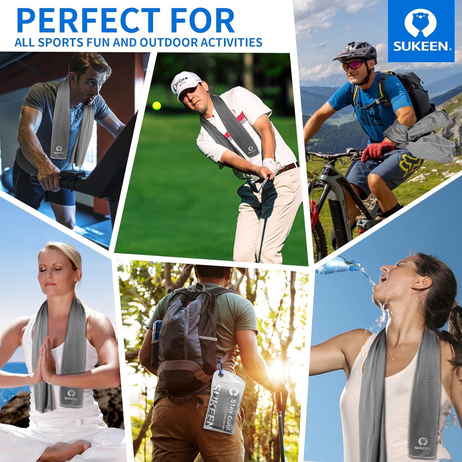 imageSukeen Cooling Towel 40quotx12quot Bulk Ice TowelSoft Breathable Chilly TowelMicrofiber Towel for YogaSportRunningGymWorkoutCampingFitnessWorkout ampamp More ActivitiesBlueBlackWhiteLake BlueLight PurpleGreenPurpleGreyPinkDark BlueWhiteLight Green