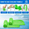 image4 Pack Cooling Towel 40quotx12quotIce TowelSoft Breathable Chilly TowelMicrofiber Towel for YogaSportRunningGymWorkoutCampingFitnessWorkout ampamp More Activities GreyGreenPinkLake BlueBlueGreenDark BlueDark Gray
