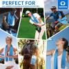 image4 Pack Cooling Towel 40quotx12quotIce TowelSoft Breathable Chilly TowelMicrofiber Towel for YogaSportRunningGymWorkoutCampingFitnessWorkout ampamp More Activities GreyGreenPinkLake BlueBlue