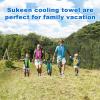 image4 Pack Cooling Towel 40quotx12quotIce TowelSoft Breathable Chilly TowelMicrofiber Towel for YogaSportRunningGymWorkoutCampingFitnessWorkout ampamp More Activities GreyGreenPinkLake BluePinkGreenBlueDark Grey