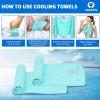 image4 Pack Cooling Towel 40quotx12quotIce TowelSoft Breathable Chilly TowelMicrofiber Towel for YogaSportRunningGymWorkoutCampingFitnessWorkout ampamp More Activities GreyGreenPinkLake BlueMacaron BlueMacaron Pink