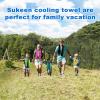 image4 Pack Cooling Towel 40quotx12quotIce TowelSoft Breathable Chilly TowelMicrofiber Towel for YogaSportRunningGymWorkoutCampingFitnessWorkout ampamp More Activities GreyGreenPinkLake BlueBlack