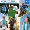 image4 Pack Cooling Towel 40quotx12quotIce TowelSoft Breathable Chilly TowelMicrofiber Towel for YogaSportRunningGymWorkoutCampingFitnessWorkout ampamp More Activities GreyGreenPinkLake BlueGreyGreenPinkLake Blue