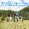 image4 Pack Cooling Towel 40quotx12quotIce TowelSoft Breathable Chilly TowelMicrofiber Towel for YogaSportRunningGymWorkoutCampingFitnessWorkout ampamp More Activities GreyGreenPinkLake BlueDark Grey