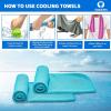 image4 Pack Cooling Towel 40quotx12quotIce TowelSoft Breathable Chilly TowelMicrofiber Towel for YogaSportRunningGymWorkoutCampingFitnessWorkout ampamp More Activities GreyGreenPinkLake BlueGreyGreenPinkLake Blue