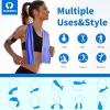 imageSukeen Cooling Towel 40quotx12quot Bulk Ice TowelSoft Breathable Chilly TowelMicrofiber Towel for YogaSportRunningGymWorkoutCampingFitnessWorkout ampamp More ActivitiesBlueGreyRoyal BlueBlack