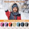 imageSukeen Kids Winter Beanie Hat Girls Boys Double Side Wear Warm Hat Antistatic Cold Weather Hat Fleece Skull Cap for OutdoorNavy Blue