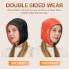 imageSukeen Kids Winter Beanie Hat Girls Boys Double Side Wear Warm Hat Antistatic Cold Weather Hat Fleece Skull Cap for OutdoorOrange