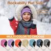 imageSukeen Kids Winter Beanie Hat Girls Boys Double Side Wear Warm Hat Antistatic Cold Weather Hat Fleece Skull Cap for OutdoorPurple