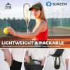 imageSukeen Sports Sun Visor Men Women Lightweight Packable Cooling Stretchy Visor Hat for Running Tennis GolfArmy Green