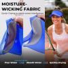 imageSukeen Sports Sun Visor Men Women Lightweight Packable Cooling Stretchy Visor Hat for Running Tennis GolfBlue