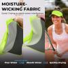 imageSukeen Sports Sun Visor Men Women Lightweight Packable Cooling Stretchy Visor Hat for Running Tennis GolfFluorescent Yellow