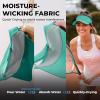 imageSukeen Sports Sun Visor Men Women Lightweight Packable Cooling Stretchy Visor Hat for Running Tennis GolfLake Blue