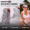 imageSukeen Sports Sun Visor Men Women Lightweight Packable Cooling Stretchy Visor Hat for Running Tennis GolfLight Purple