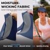 imageSukeen Sports Sun Visor Men Women Lightweight Packable Cooling Stretchy Visor Hat for Running Tennis GolfNavy Blue