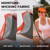 imageSukeen Sports Sun Visor Men Women Lightweight Packable Cooling Stretchy Visor Hat for Running Tennis GolfOrange