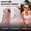 imageSukeen Sports Sun Visor Men Women Lightweight Packable Cooling Stretchy Visor Hat for Running Tennis GolfPink