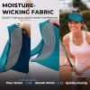 imageSukeen Sports Sun Visor Men Women Lightweight Packable Cooling Stretchy Visor Hat for Running Tennis GolfTeal Blue