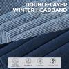 imageSukeen Winter Headbands for Women DoubleLayer Ear Warmers Womens Winter Headband for Running Cycling Sports Gray Brown Size LBlue Navy Blue