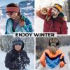 imageSukeen Winter Headbands for Women DoubleLayer Ear Warmers Womens Winter Headband for Running Cycling Sports Gray Brown Size LOrange Dark Blue