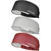 imageSukeen Workout Headbands for Women Moisture Wicking Sweat Band Headbands Non Slip Elastic Sweatbands Sports Headband for Yoga Running Gym FitnessBlackGrayRed