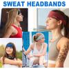 imageSukeen Workout Headbands for Women Moisture Wicking Sweat Band Headbands Non Slip Elastic Sweatbands Sports Headband for Yoga Running Gym FitnessBlackDark GrayGray