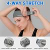 imageSukeen Workout Headbands for Women Moisture Wicking Sweat Band Headbands Non Slip Elastic Sweatbands Sports Headband for Yoga Running Gym FitnessBlackDark GrayGray