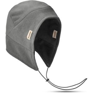 imageSukeen Kids Winter Beanie Hat Girls Boys Double Side Wear Warm Hat Antistatic Cold Weather Hat Fleece Skull Cap for OutdoorGray