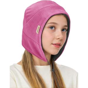 imageSukeen Kids Winter Beanie Hat Girls Boys Double Side Wear Warm Hat Antistatic Cold Weather Hat Fleece Skull Cap for OutdoorRose