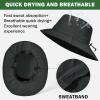 imageSukeen Bucket Hat Waterproof SkinFriendly Shields Neck QuickDry Breathable Hat for Fishing Travel hatBlack