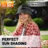 imageSukeen Bucket Hat for Men ampamp Women Lightweight UV Protection 50 Sun Hat with Adjustable Chin Strap Waterproof for HikingBlack