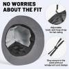 imageSukeen Bucket Hat for Men ampamp Women Lightweight UV Protection 50 Sun Hat with Adjustable Chin Strap Waterproof for HikingGrey