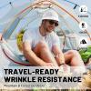 imageSukeen Bucket Hat for Men ampamp Women Lightweight UV Protection 50 Sun Hat with Adjustable Chin Strap Waterproof for HikingWhite