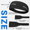 imageSukeen Cooling Headbands for Women Instant Cooling Moisture Wicking NonSlip Sweatbands for Women Elastic Sweat Bands Headbands for Running Yoga Gym Athletic Sports WorkoutsBlack
