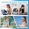 imageSukeen Cooling Headbands for Women Instant Cooling Moisture Wicking NonSlip Sweatbands for Women Elastic Sweat Bands Headbands for Running Yoga Gym Athletic Sports WorkoutsBlackDark GrayGrayRose Red