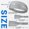 imageSukeen Cooling Headbands for Women Instant Cooling Moisture Wicking NonSlip Sweatbands for Women Elastic Sweat Bands Headbands for Running Yoga Gym Athletic Sports WorkoutsBlackDark GrayGrayRose RedBlue