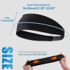 imageSukeen Cooling Sports Headbands for Men Instant Cooling Moisture Wicking Sweatbands NonSlip QuickDry Elastic Fabric Mens Headband for Gym Running Tennis Training WorkoutBlack