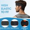 imageSukeen Cooling Sports Headbands for Men Instant Cooling Moisture Wicking Sweatbands NonSlip QuickDry Elastic Fabric Mens Headband for Gym Running Tennis Training WorkoutBlack