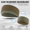 imageSukeen Ear Warmer Headband for Women DoubleLayer Warm Winter Headbands for Women Ear Muffs for Running Cycling SportsGray Brown