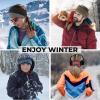 imageSukeen Ear Warmer Headband for Women DoubleLayer Warm Winter Headbands for Women Ear Muffs for Running Cycling Sportsz Black Red  2 pack