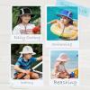 imageSukeen Kids Sun Hats with Neck Flap 3 Ways to Wear Foldable Bucket Hat for Girls Boys Lightweight Kids Beach Hat for OutdoorsBlack