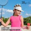 imageSukeen Kids Sun Visor Hats for Girls BoysLightweight Sports Hat UPF50 Sun Hat Cooling Headwear Visor for Running OutdoorsBeige