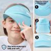 imageSukeen Kids Sun Visor Hats for Girls BoysLightweight Sports Hat UPF50 Sun Hat Cooling Headwear Visor for Running OutdoorsSky Blue