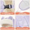imageSukeen Kids Trapper Hat for Girls Boy Windproof Kids Warm Hat FurLined Earflap Hat with Mask for Cold Snow WeatherLight Purple