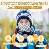 imageSukeen Kids Winter Balaclava Ski Mask for Girls Boys Breathable Face Mask Warmer Face Cover with Neck Gaiters for OutdoorGrey