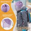 imageSukeen Kids Winter Beanie Hat for Girls Boys Antistatic Kids Warm Earflap Hat Polar Fleece Peruvian Inner Hat for OutdoorDark Purplelight Purple