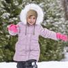 imageSukeen Kids Winter Beanie Hat for Girls Boys Antistatic Kids Warm Earflap Hat Polar Fleece Peruvian Inner Hat for OutdoorKhaki Beige