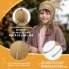 imageSukeen Kids Winter Beanie Hat for Girls Boys Antistatic Kids Warm Earflap Hat Polar Fleece Peruvian Inner Hat for OutdoorKhaki Beige