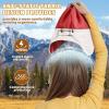 imageSukeen Kids Winter Beanie Hat for Girls Boys Antistatic Kids Warm Earflap Hat Polar Fleece Peruvian Inner Hat for OutdoorRedwhite