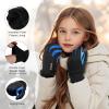 imageSukeen Kids Winter Gloves Touchscreen AntiSlip Kids Cycling Gloves for Kids Boys Girls Lightweight Boys Gloves for Running Cycling Biking Sports OutdoorBlue